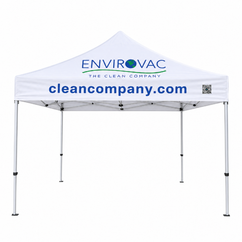 10' Standard Tent Kit (Full-Color Imprint, 2 Locations) - Weather Resistant & Portable