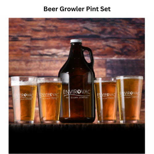 Beer Growler Pint Set
