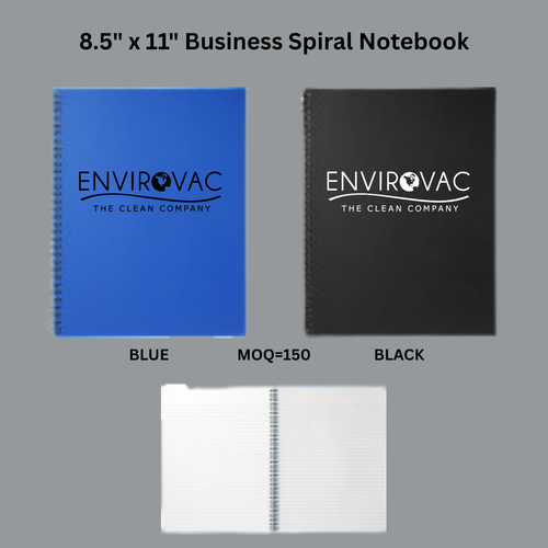 8.5" x 11" Business Spiral Notebook